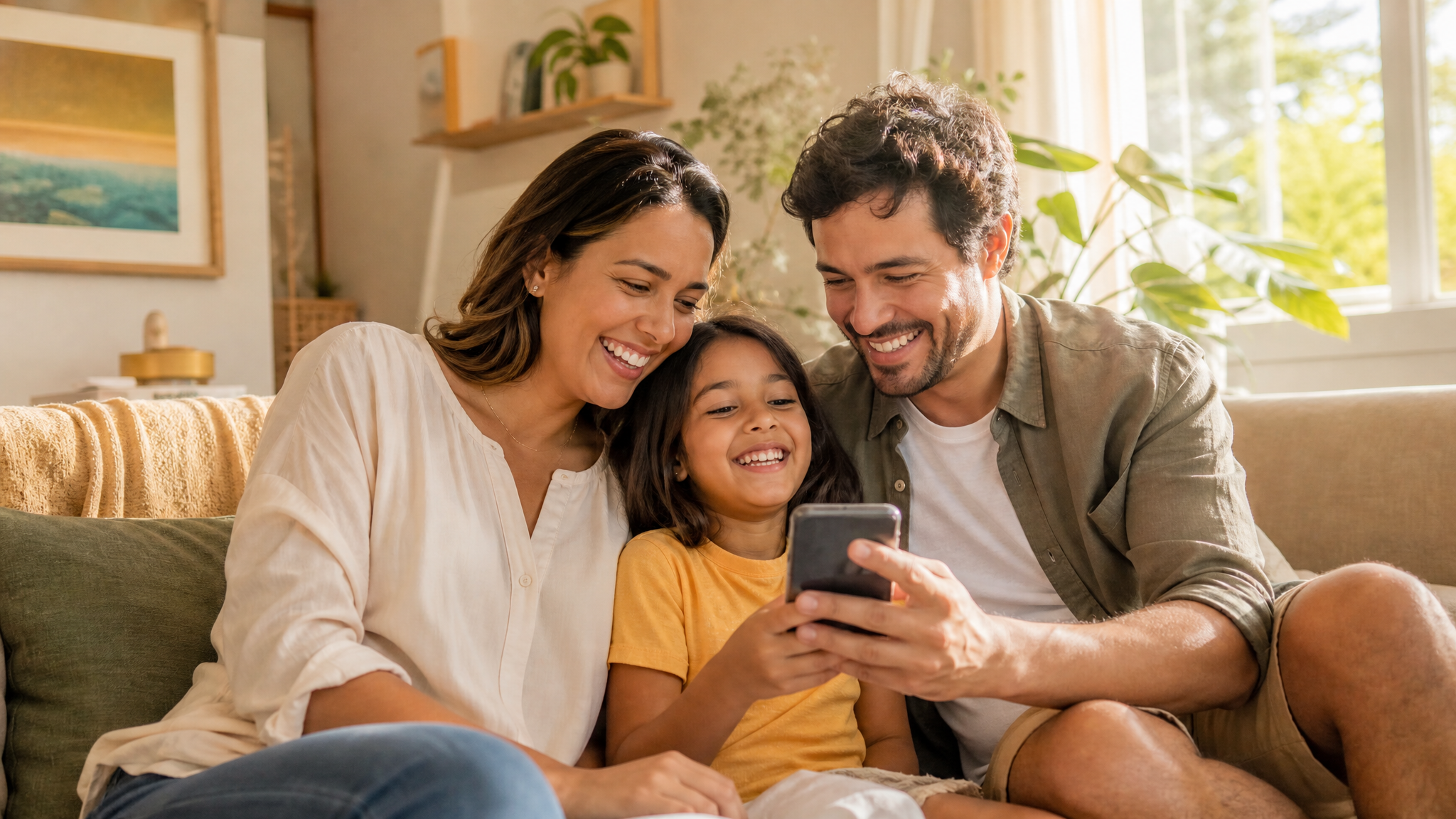 Família aliviada após resolver situação financeira